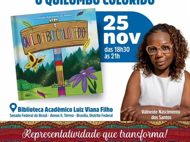 Secretária Nacional da Negritude do Partido Socialista Brasileiro lança livro infantil no Senado
